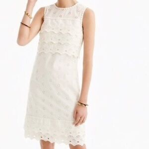 JCrew Eyelet Sleeveless Dress